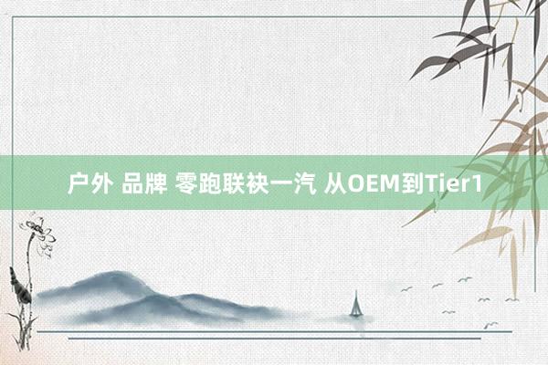 户外 品牌 零跑联袂一汽 从OEM到Tier1